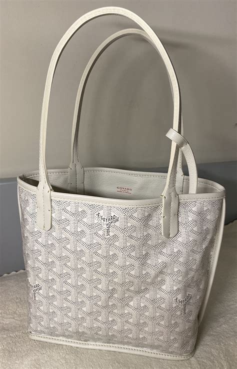 goyard white anjou tote|Goyard anjou mini price.